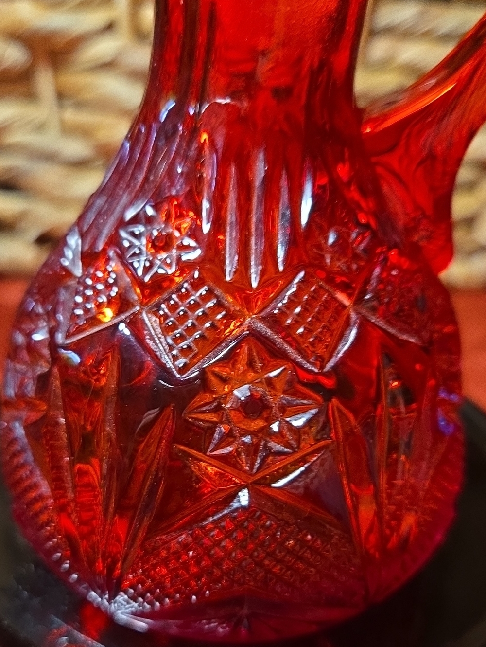 Vintage Amberina Glass Cruet- Missing Stopper - Picture 3 of 8